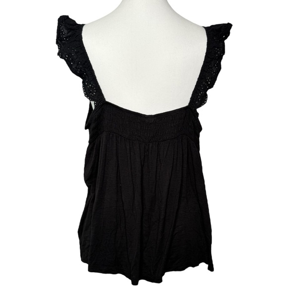 ▪️|EUC| TORRID Slub Sweetheart Ruffle Eyelet Shoulder Tie Detail Tank - Picture 4 of 8